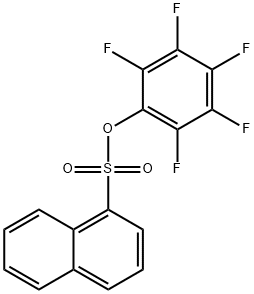 2,3,4,5,6-PENTAFLUOROPHENYL 1-NAPHTHALENESULPHONATE 结构式