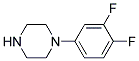 1-(3,4-DIFLUOROPHENYL)-PIPERAZIN 结构式