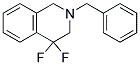 2-BENZYL-4,4-DIFLUORO-1,2,3,4-TERAHYDROISOQUINOLIN 结构式