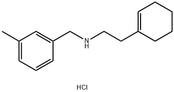 2-(1-CYCLOHEXEN-1-YL)-N-(3-METHYLBENZYL)-1-ETHANAMINE HYDROCHLORIDE 结构式