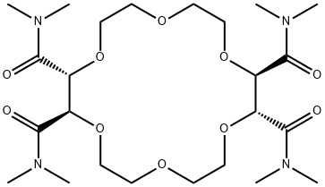 (+)-(18-CROWN-6)-2,3,11,12-TETRACARBOXAMIDE 结构式