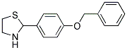 2-[4-(BENZYLOXY)PHENYL]-1,3-THIAZOLANE 结构式