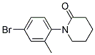 1-(4-BROMO-2-METHYL-PHENYL)-PIPERIDIN-2-ONE 结构式