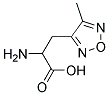 2-AMINO-3-(4-METHYL-1,2,5-OXADIAZOL-3-YL)PROPANOIC ACID 结构式