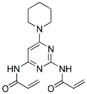 2,4-BIS(ACRYLAMIDO)-6-PIPERIDINOPYRIMIDINE 结构式