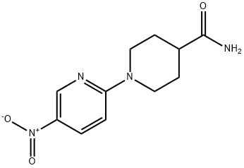 1-(5-NITROPYRIDIN-2-YL)PIPERIDINE-4-CARBOXAMIDE 结构式