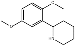 2-(2,5-二甲氧基苯基)哌啶 结构式