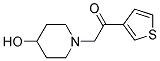 1-(4-HYDROXY-PIPERIDIN-1-YL)-2-THIOPHEN-3-YL-ETHANONE 结构式