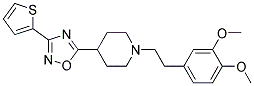 1-[2-(3,4-DIMETHOXYPHENYL)ETHYL]-4-[3-(2-THIENYL)-1,2,4-OXADIAZOL-5-YL]PIPERIDINE 结构式