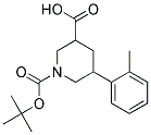 1-(TERT-BUTOXYCARBONYL)-5-O-TOLYLPIPERIDINE-3-CARBOXYLIC ACID 结构式