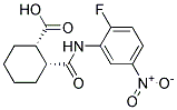 (1S,2R)-2-([(2-FLUORO-5-NITROPHENYL)AMINO]CARBONYL)CYCLOHEXANECARBOXYLIC ACID 结构式