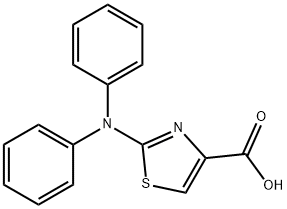 2-(DIPHENYLAMINO)-1,3-THIAZOLE-4-CARBOXYLIC ACID 结构式