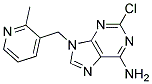 2-Chloro-9-(2-methyl-pyridin-3-ylmethyl)-9H-purin-6-ylamine 结构式
