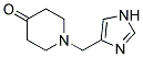1-(1H-IMIDAZOL-4-YLMETHYL)-PIPERIDIN-4-ONE 结构式