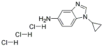 1-CYCLOPROPYL-1H-BENZOIMIDAZOL-5-YLAMINE TRIHYDROCHLORIDE 结构式