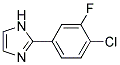 2-(4-CHLORO-3-FLUORO-PHENYL)-1H-IMIDAZOLE 结构式