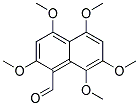 2,4,5,7,8-PENTAMETHOXY-NAPHTHALENE-1-CARBALDEHYDE 结构式