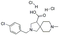 2-(4-Chloro-benzyl)-8-methyl-2,8-diaza-spiro[4.5]decane-4-carboxylic acid dihydrochloride 结构式