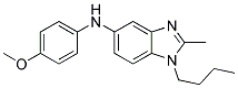 (1-Butyl-2-methyl-1H-benzoimidazol-5-yl)-(4-methoxy-phenyl)-amine 结构式