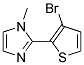 2-(3-BROMO-THIOPHEN-2-YL)-1-METHYL-1H-IMIDAZOLE 结构式
