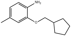 2-(CYCLOPENTYLMETHOXY)-4-METHYLANILINE 结构式