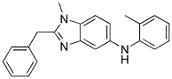 (2-BENZYL-1-METHYL-1H-BENZOIMIDAZOL-5-YL)-O-TOLYL-AMINE 结构式