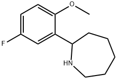 2-(5-氟-2-甲氧基苯基)氮杂环庚烷 结构式