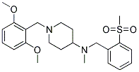 1-(2,6-DIMETHOXYBENZYL)-N-METHYL-N-[2-(METHYLSULFONYL)BENZYL]PIPERIDIN-4-AMINE 结构式