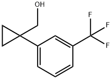 [1-(3-TRIFLUOROMETHYL-PHENYL)-CYCLOPROPYL]-METHANOL 结构式