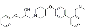1-[4-((2'-[(DIMETHYLAMINO)METHYL]BIPHENYL-4-YL)OXY)PIPERIDIN-1-YL]-3-PHENOXYPROPAN-2-OL 结构式