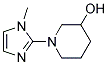 1-(1-METHYL-1H-IMIDAZOL-2-YL)-PIPERIDIN-3-OL 结构式