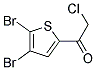 2-CHLORO-1-(4,5-DIBROMO-THIOPEN-2-YL)-ETHANONE 结构式