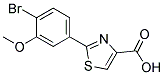 2-(4-Bromo-3-methoxy-phenyl)-thiazole-4-carboxylic acid 结构式