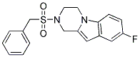 2-(BENZYLSULFONYL)-8-FLUORO-1,2,3,4-TETRAHYDROPYRAZINO[1,2-A]INDOLE 结构式