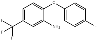 2-(4-FLUOROPHENOXY)-5-(TRIFLUOROMETHYL)ANILINE 结构式