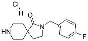 2-(4-FLUOROBENZYL)-2,8-DIAZASPIRO[4.5]DECAN-1-ONE HYDROCHLORIDE 结构式