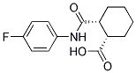 (1S,2R)-2-([(4-FLUOROPHENYL)AMINO]CARBONYL)CYCLOHEXANECARBOXYLIC ACID 结构式