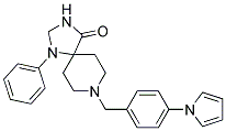 1-PHENYL-8-[4-(1H-PYRROL-1-YL)BENZYL]-1,3,8-TRIAZASPIRO[4.5]DECAN-4-ONE 结构式