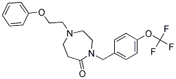 1-(2-PHENOXYETHYL)-4-[4-(TRIFLUOROMETHOXY)BENZYL]-1,4-DIAZEPAN-5-ONE 结构式