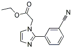 [2-(3-CYANO-PHENYL)-IMIDAZOL-1-YL]-ACETIC ACID ETHYL ESTER 结构式