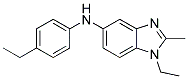 (1-ETHYL-2-METHYL-1H-BENZOIMIDAZOL-5-YL)-(4-ETHYL-PHENYL)-AMINE 结构式