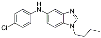 (1-BUTYL-1H-BENZOIMIDAZOL-5-YL)-(4-CHLORO-PHENYL)-AMINE 结构式