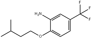 2-(ISOPENTYLOXY)-5-(TRIFLUOROMETHYL)ANILINE 结构式