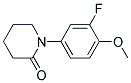 1-(3-FLUORO-4-METHOXY-PHENYL)-PIPERIDIN-2-ONE 结构式