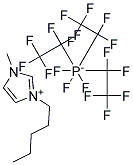 1-METHYL-3-PENTYLIMIDAZOLIUM TRIS(PENTAFLUOROETHYL) TRIFLUOROPHOSPHATE 结构式