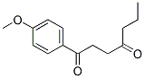 1-(4-METHOXY-PHENYL)-HEPTANE-1,4-DIONE 结构式