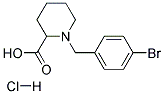 1-(4-BROMO-BENZYL)-PIPERIDINE-2-CARBOXYLIC ACID HYDROCHLORIDE 结构式