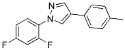 1-(2,4-DIFLUOROPHENYL)-4-(4-METHYLPHENYL)-1H-PYRAZOLE 结构式