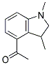 1-(1,3-DIMETHYL-2,3-DIHYDRO-1H-INDOL-4-YL)-ETHANONE 结构式
