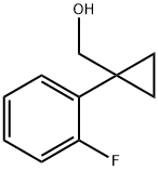 [1-(2-FLUORO-PHENYL)-CYCLOPROPYL]-METHANOL 结构式